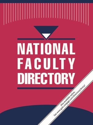 cover image of National Faculty Directory